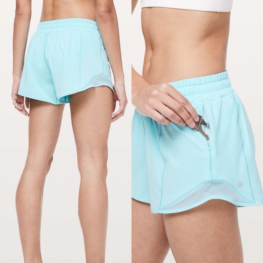 Lululemon Hotty Hot Shorts Long 4" Hydra Blue